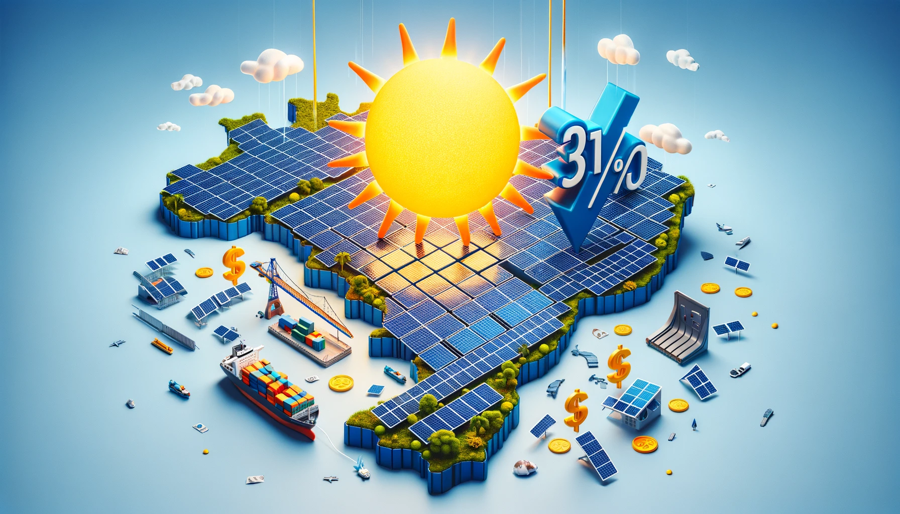 Energia solar no Brasil fica 31% mais barata em um ano, aponta Solfácil